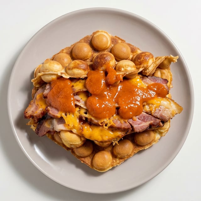 BBQ Brisket Waffle.