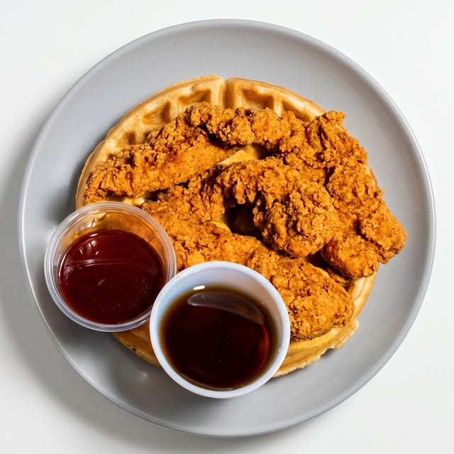Breakfast Chicken N' Waffles.