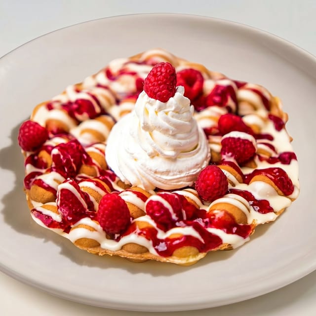 White Chocolate Raspberry Waffle.