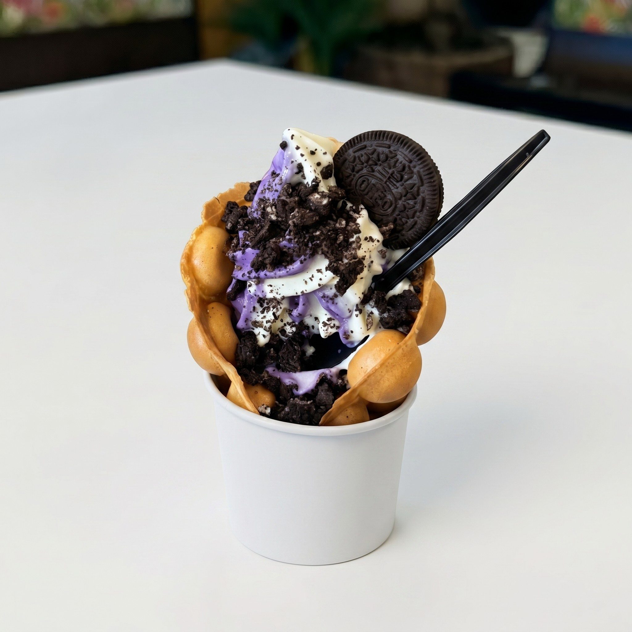 Soft Serve Waffle Cone.