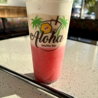 Hibiscus Blossom Tea Latte