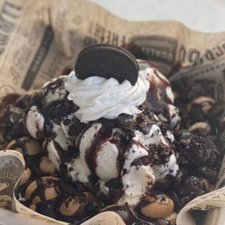 Oreo Lover- Oreo Overload Ice Cream Waffle Sundae